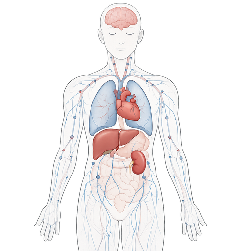Human body tissue map